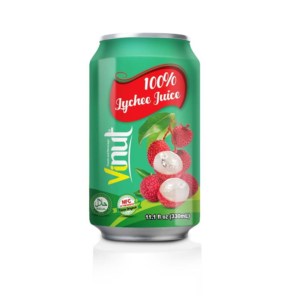 VINUT 100% сок лічы, банка 11.1 fl oz (330 мл)