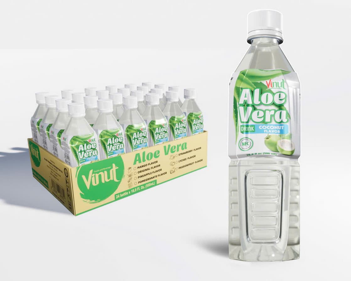 VINUT Напой з алоэ вера з густам какоса, 500ml