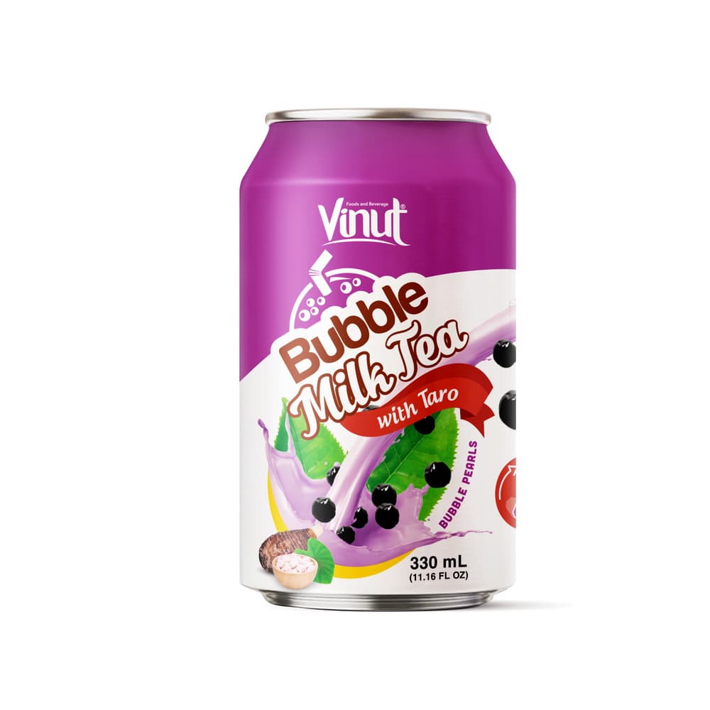 VINUT Чай з малаком і бурбалкамі з Таро, Банка, 11.16 fl oz 330 мл
