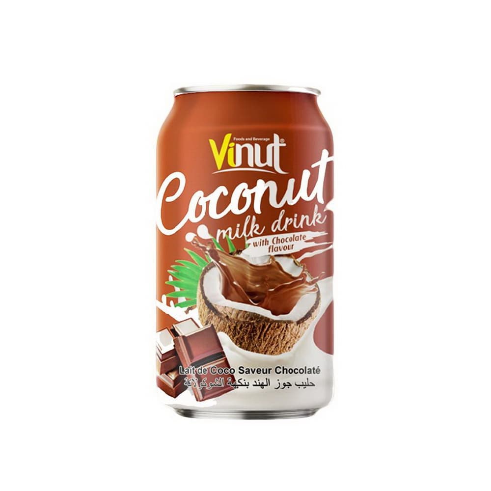 Vinut Coconut Milk Drink, Chocolate Flavour, Can, (330 mL)